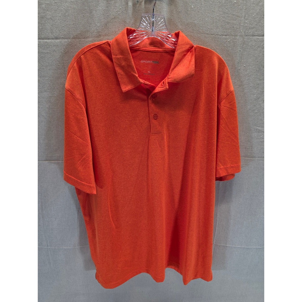 Sport-Tek Mens Orange Heather HCCC Logo Performance Polo Shirt‎ XL ST650
